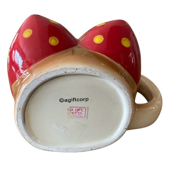 Red Tie Dye Coconut Trees Brazilian Triangle Bikini Top  Mission Beach Red and Tan Novelty Bikini Top Ceramic Mug 16oz